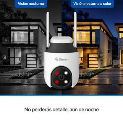 Cámara de seguridad Wi-Fi* 6 / Ethernet 8 Mpx robotizada con seguidor de movimiento para exterior, doble banda
