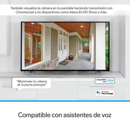 Cámara de seguridad Wi-Fi* 6 / Ethernet 8 Mpx robotizada con seguidor de movimiento para exterior, doble banda