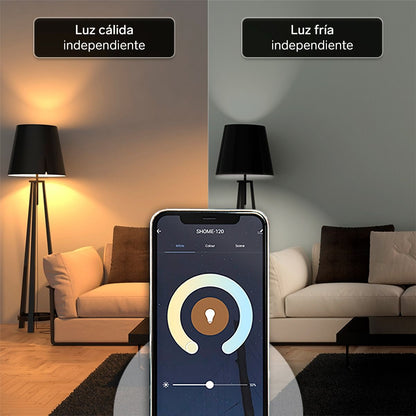 Foco LED Wi-Fi RGB+W multicolor de 10 W