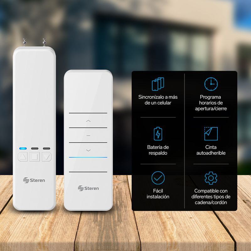 Motor Wi-Fi* para automatizar persianas