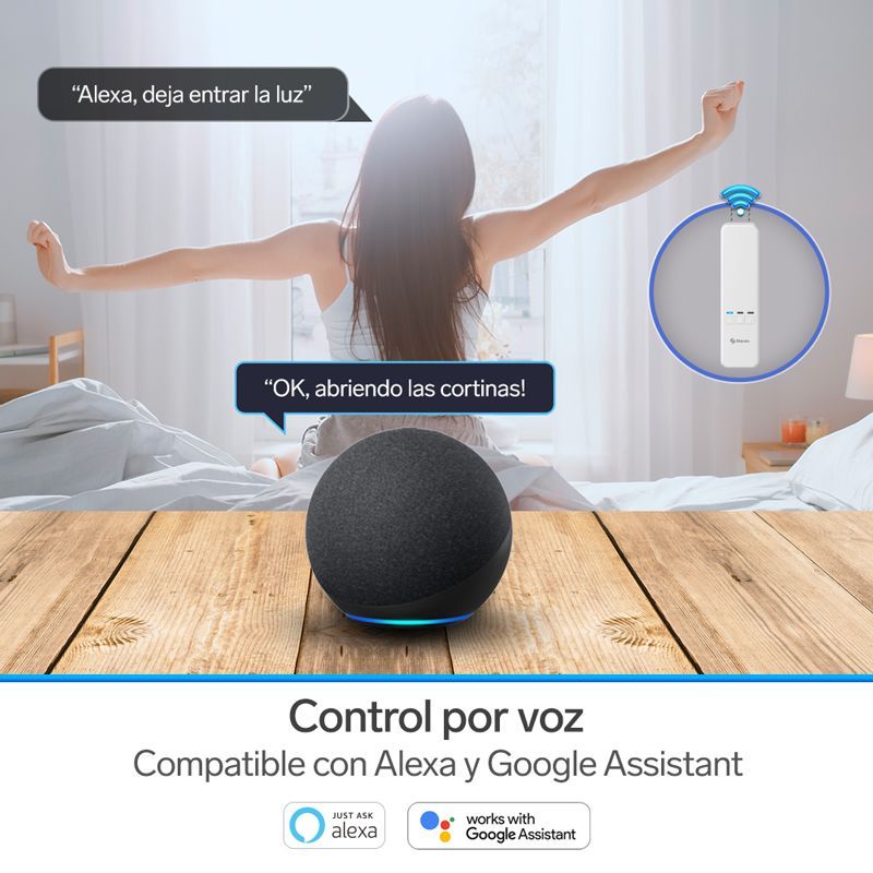 Motor Wi-Fi* para automatizar persianas