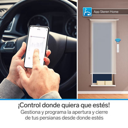 Motor Wi-Fi* para automatizar persianas