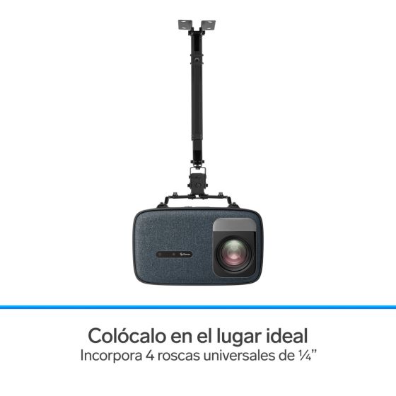 Proyector multimedia Home Theater Full HD de 650 ANSI lm con función espejo, ajuste automático de enfoque y trapecio y sistema óptico sellado