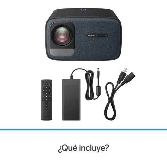 Proyector multimedia Home Theater Full HD de 650 ANSI lm con función espejo, ajuste automático de enfoque y trapecio y sistema óptico sellado