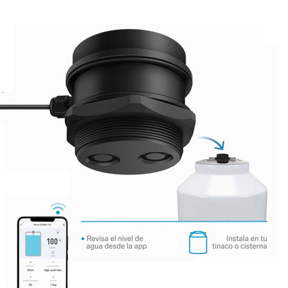 Sensor ultrasónico Wi-Fi* para nivel de agua