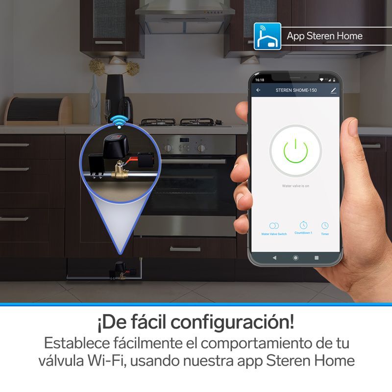 Operador de Válvula de paso Wi-Fi*