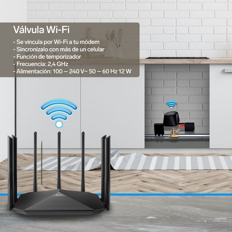 Operador de Válvula de paso Wi-Fi*